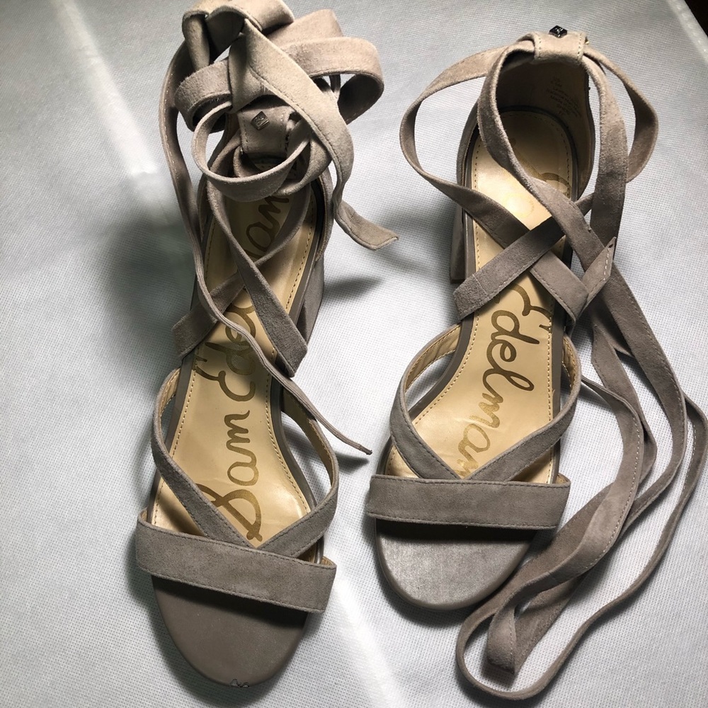 Sam Edelman Lace-Tie Sandals
